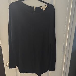 Michael Kors Black Long Sleeve Top